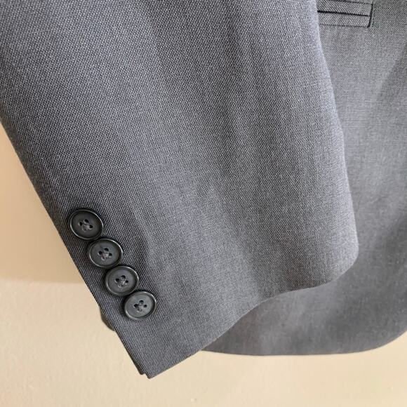 Andrew Fezza Size 40R Men's Two Button Sport Coat Blazer Jacket Gray Business - Picture 5 of 13